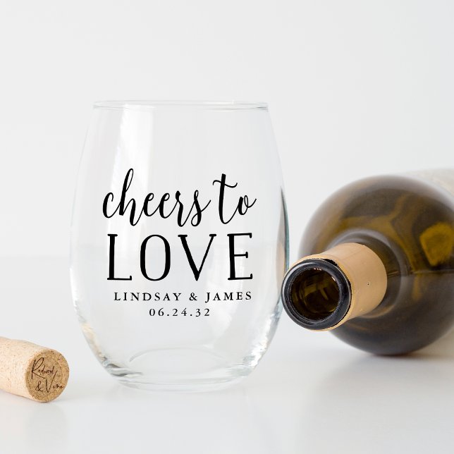 Vaso De Vino Saludos para amar el favor de la boda (Subido por el creador)