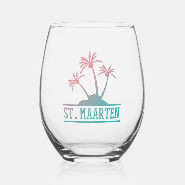Vaso De Vino San Martín | Gradiente Sint Martin (Anverso)