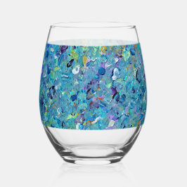 Vaso De Vino Santorini Seaglass