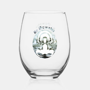 Vaso De Vino Sé como agua todos los días zen