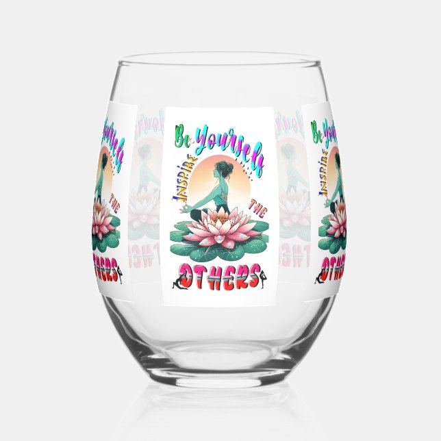 Vaso De Vino Sé Que Inspiras A Los Demás (Izquierda)