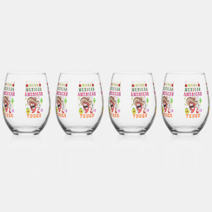 Vaso De Vino Ser mexicano-estadounidense es difícil