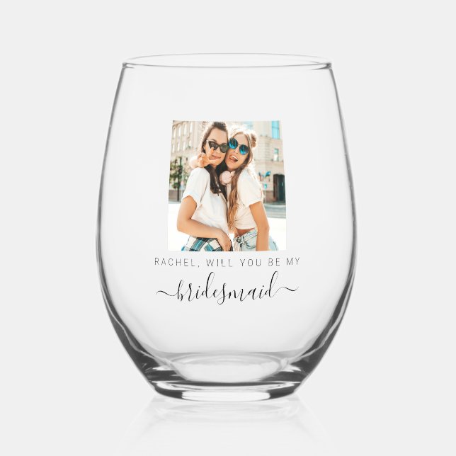 Vaso De Vino ¿Serás Mi Novia? Propuesta de partido matrimonial (Anverso)