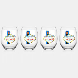 Vaso De Vino Set de bebidas de Las Vegas