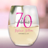 Setenta y Fabuloso Cumpleaños 70 Rosa