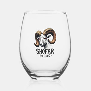 Vaso De Vino Shofar tan buena cabra judía Hanukkah Amantes