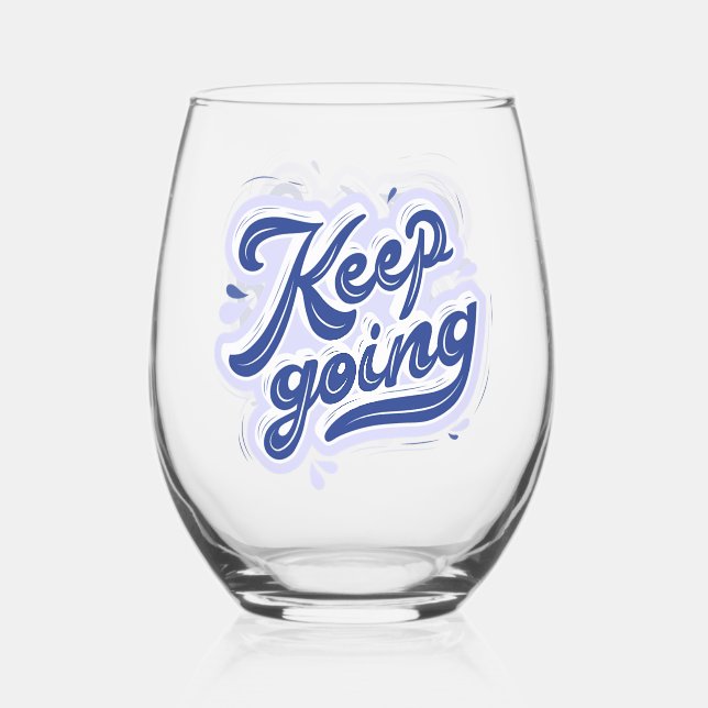 Vaso De Vino Sigue Adelante (Anverso)
