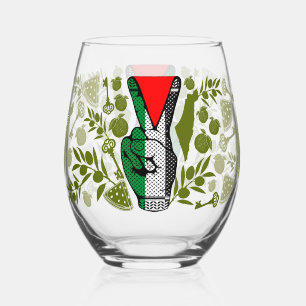 Vaso De Vino Símbolo de triángulo rojo de resistencia con signo