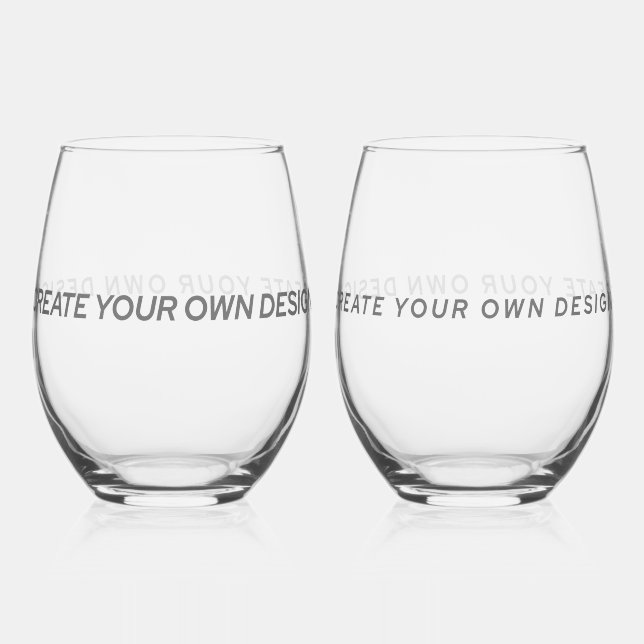 Vaso De Vino Simplemente - Cree su propio  (Anverso)