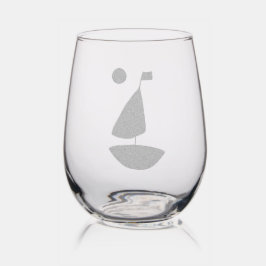 Vaso De Vino Sin Tallo Vela Capt. Vidrio De Vela