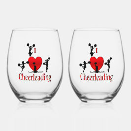 Vaso De Vino Singular animadora de corazón