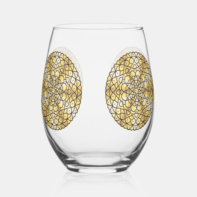 Vaso De Vino Sol Celestial (Anverso)