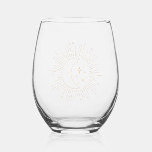 Vaso De Vino Sol y Luna