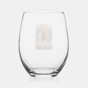 Vaso De Vino Sólo Aquí Boos Halloween Bruja Luna Calabazas_1