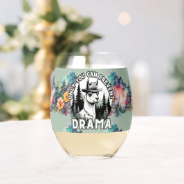 Vaso De Vino Sólo Se Puede Evitar El Bosque Dramático Lama