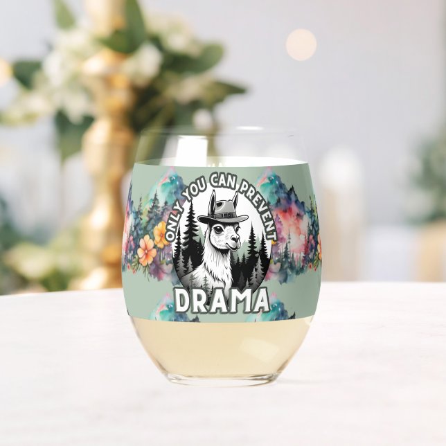 Vaso De Vino Sólo Se Puede Evitar El Bosque Dramático Lama (Insitu (Boda))