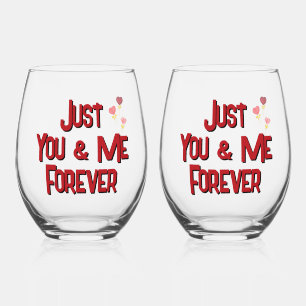 Vaso De Vino Solo tú y yo para siempre