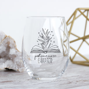 Vaso De Vino Sólo un capítulo más de un libro floral florecient