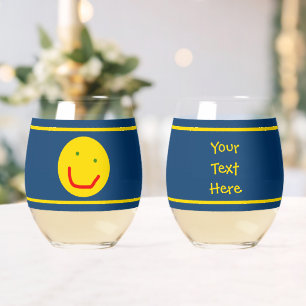 Vaso De Vino Sonriente Sol feliz cara