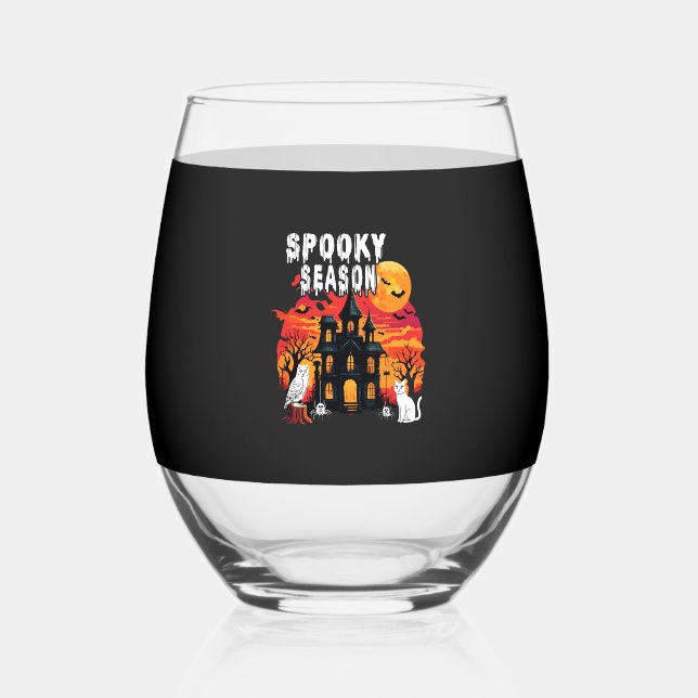 Vaso De Vino Spooky Season Halloween (2) (Anverso)