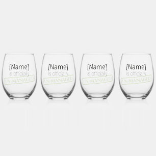Vaso De Vino Sucede la mala hierba Diseño divertido y lindo de 