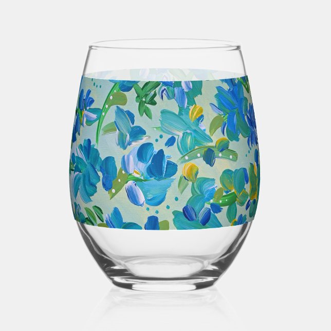 Vaso De Vino Sueño Wisteria (Anverso)