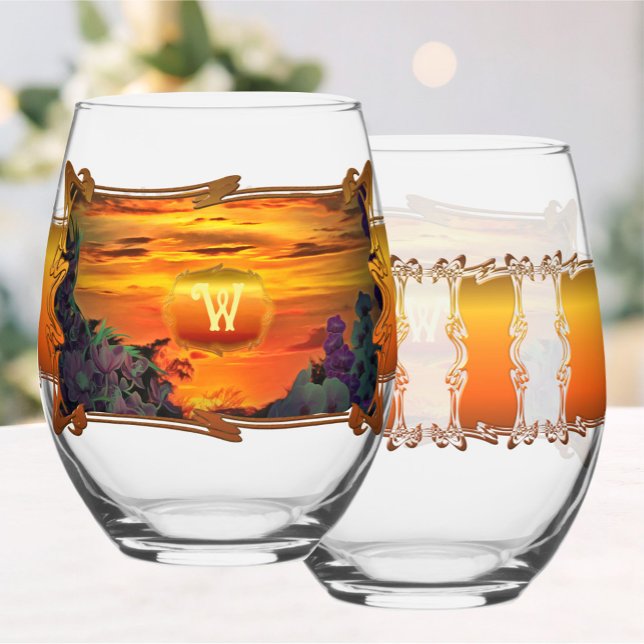 Vaso De Vino Sunset Plaza Marina 2584 (Subido por el creador)