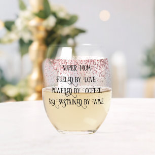 Vaso De Vino Super Mamá