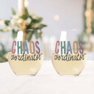 Vaso De Vino Supervisor del coordinador del caos de nombres per