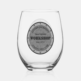Vaso De Vino Taller de taller de efectos texturizados Shed Man