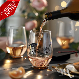 Vaso De Vino Tapón de graduación por máster