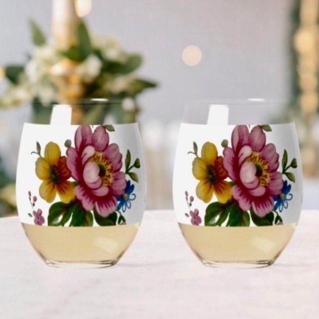 Vaso De Vino Tea Cup Floral Bouquet  (Subido por el creador)