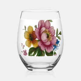 Vaso De Vino Tea Cup Floral Bouquet 