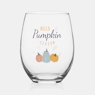 Vaso De Vino Temporada de calabazas