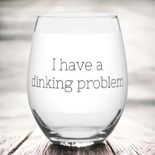 Vaso De Vino Tengo un problema de meneo divertido
