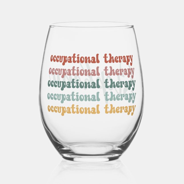 Vaso De Vino Terapia retro-ocupacional personalizada (Anverso)