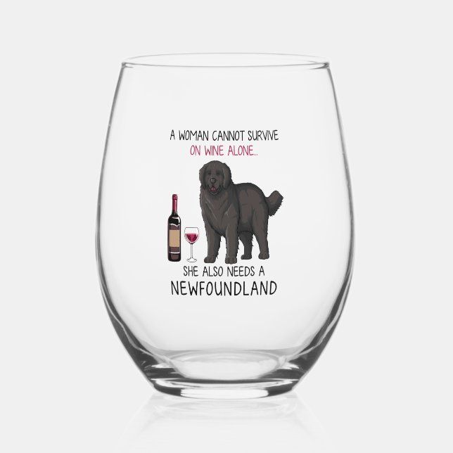 Vaso De Vino Terranova y vino Perro gracioso (Anverso)