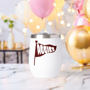 Vaso de vino Texas A&M Aggies