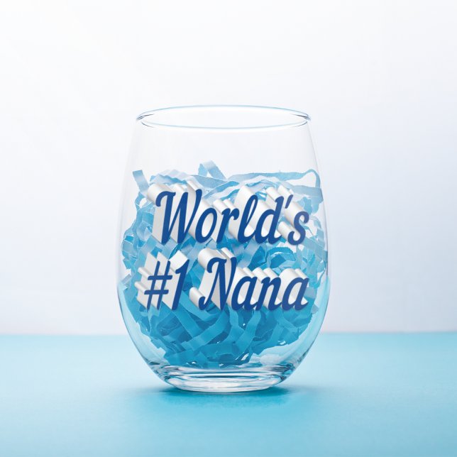 Vaso De Vino texto medio azul marino de Nana (Subido por el creador)