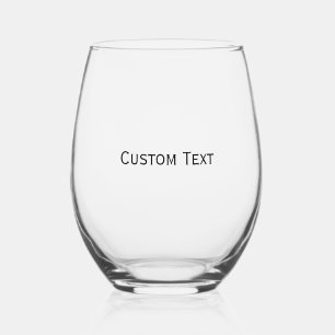 Vaso De Vino Texto personalizado personalizado
