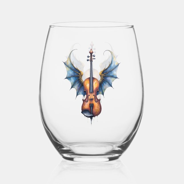 Vaso De Vino The Winged Violin of Moonlit Realms (Anverso)
