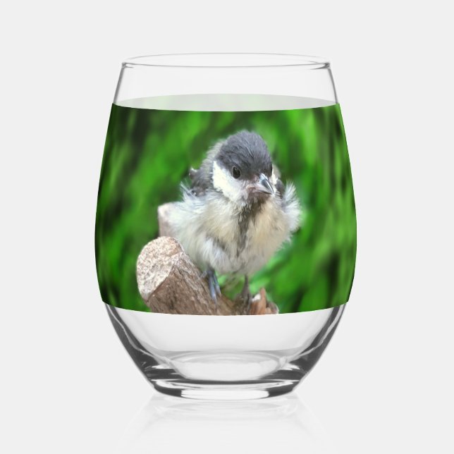 Vaso De Vino Tidi my Bird the Parus Major (Anverso)