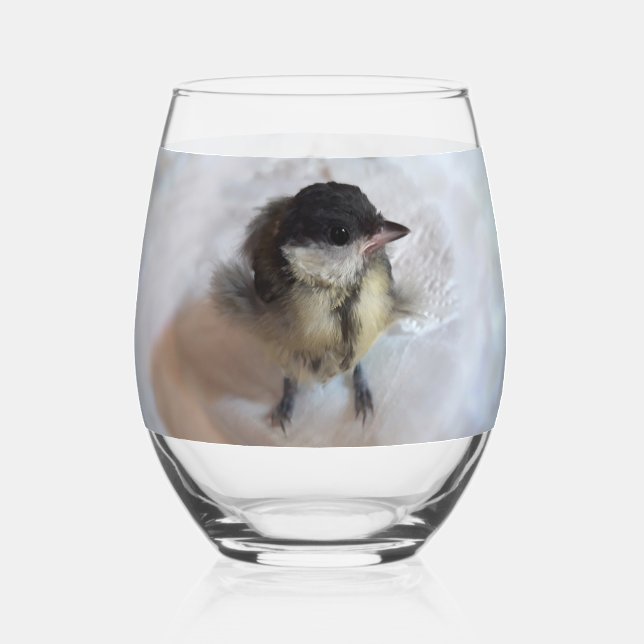 Vaso De Vino Tidi my Bird the Parus Major (Anverso)