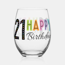 Tipografía de cumpleaños 21