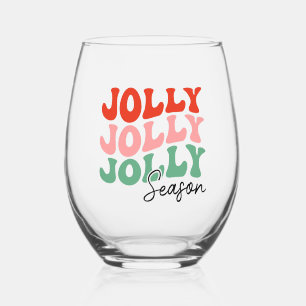 Vaso De Vino Tipografía de vacaciones retro en temporada de Jol