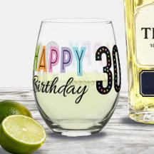 Tipografía para cumpleaños 30