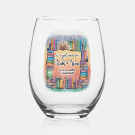 Vaso De Vino Todo Un Chica necesita libros y vino