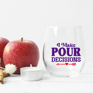 Vaso De Vino Tomo Puras Decisiones Vino Sin Pelo