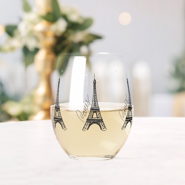Vaso De Vino Torre Eiffel (Insitu (Boda))
