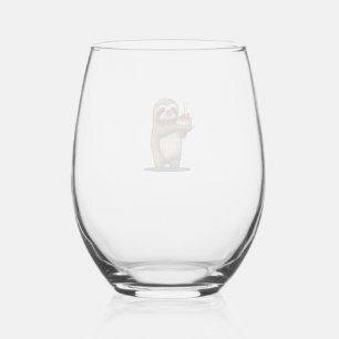 Vaso De Vino Torta de cumpleaños divertida con disfraz de perez